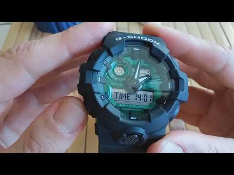 Видео: Casio G Shock GA-700MG-1AER  обзор-настройка