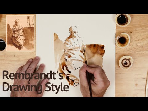 Видео: Стиль рисунка Рембрандта