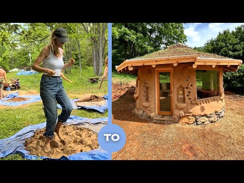 Видео: Как приготовить почву из самана и проверить её на прочность | COB HOUSE, часть 4