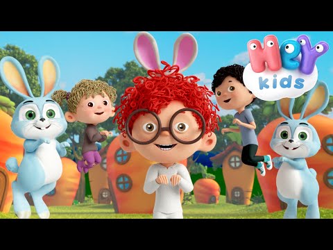 Видео: Хайде, Зайо, скок! 🐰 Зайченцето  танц | HeyKids - Детски Песни