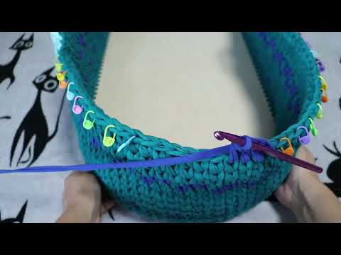 Видео: Колыбель для новорожденных, из трикотажной пряжи.