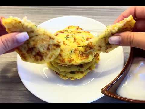 Видео: 🤤 Оладки з сиром і шинкою» Швидко та смачно)