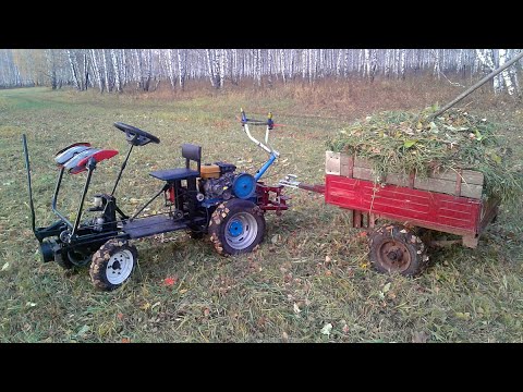 Видео: Косилка на адаптере ч.2 Доделка, испытание