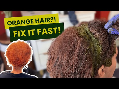 Видео: Как избавиться от рыжего цвета волос, окрашенных хной | Получите идеальный цвет хны и полное закр...