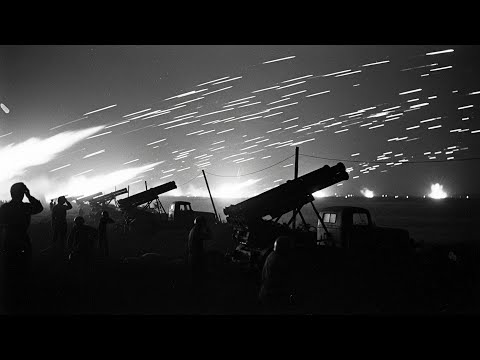 Видео: Вермахт был в ужасе, когда 1000 «Катюш» осветили небо под Курском