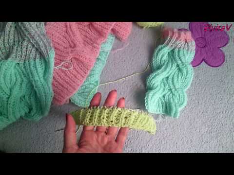 Видео: Пышная резинка вкруговую/Вязание спицами/Узор для шапки