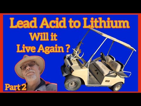 Видео: Возрождение гольф-кара: литиевая батарея, переключатель «вперед/назад», ключ-переключатель и мног...