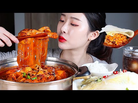 Видео: Жареная курица Говяжий рубец Жареный рис ASMR Mukbang Eating Show