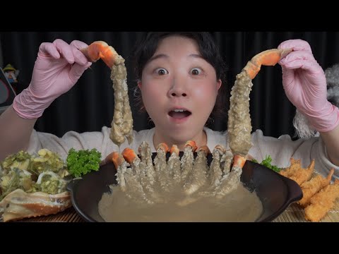 Видео: Крабы и кишечники 🦀Mukbang eating show