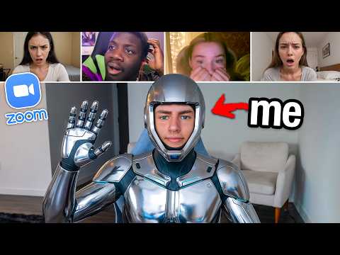 Видео: Шутка с роботом-ИИ класса Zoom