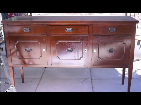 Видео: Никому не нужный буфет. Переделан и готов к новой жизни