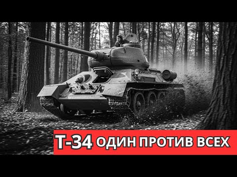 Видео: Как один Т 34 уничтожил целую немецкую колонну