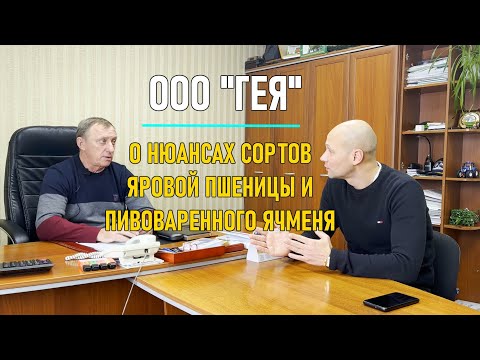 Видео: Перспективные сорта яровой пшеницы и ячменя - ООО "Гея", Алтайский край