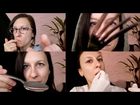 Видео: ASMR 🍴 4 женщины едят ваше лицо 🍴