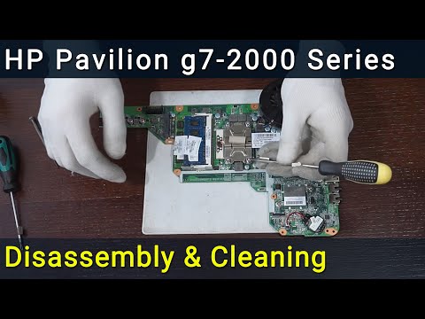 Видео: HP Pavilion g7-2000 Разборка, чистка вентилятора от пыли и замена термопасты
