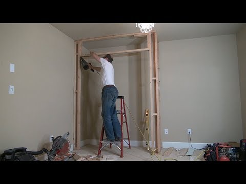 Видео: How to Build a Closet Frame / Bedroom Closet. Part 1. Строим кладовку