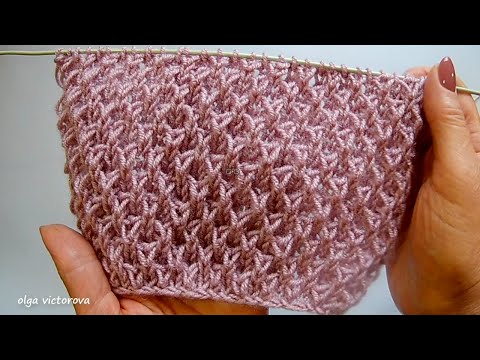 Видео: УЗОР ДЛЯ МЯГКИХ, ТЕПЛЫХ  И УЮТНЫХ ИЗДЕЛИЙ 864 Узоры спицами