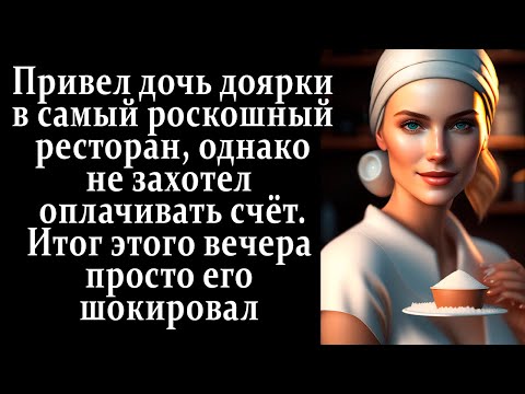 Видео: Привел дочь доярки в дорогой ресторан, и не захотел оплачивать счёт. Итог этого вечера его шокировал