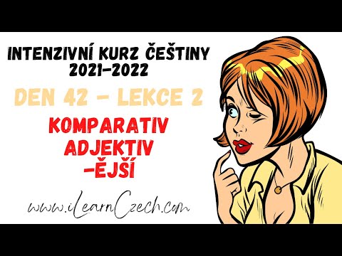 Видео: Курс чешского 42.2: Сравнительная степень прилагательных -ĚJŠÍ