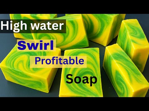 Видео: Прибыльное мыло Swirl для начинающих | Учебное пособие по формуле с высоким содержанием воды для ...