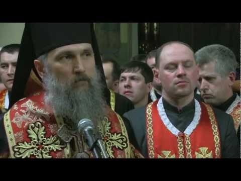 Видео: Прощальне слово Владики Венедикта (3.03.2013)
