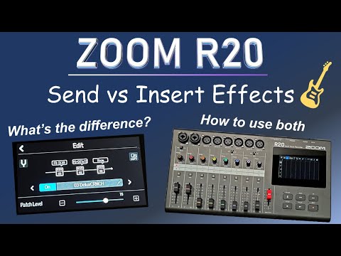 Видео: ZOOM R20 Multitrack: как использовать эффекты отправки и вставки
