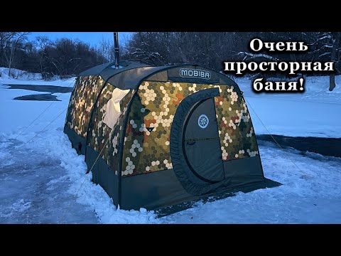 Видео: Тестируем Парофон в бане палатке МБ-15 с печкой Медиана-7