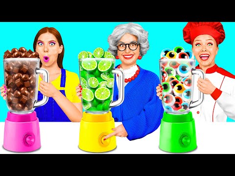 Видео: Кулинарный Челлендж: Я против Бабушки | Фантастические Лайфхаки с Едой