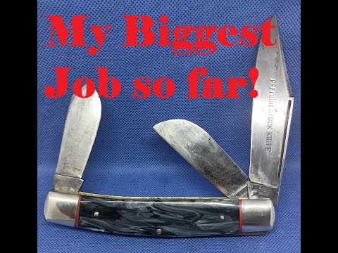 Видео: Переналадка ножей Jumbo Stockman - G C Co, Италия - ремонт ножей