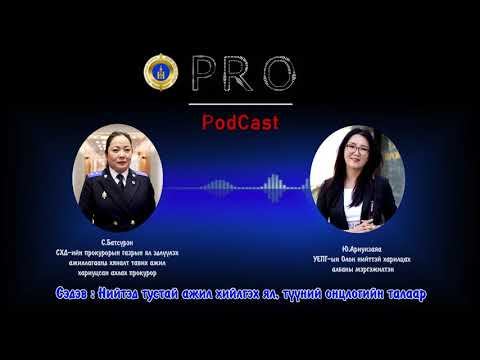 Видео: Про подкаст №4 НИЙТЭД ТУСТАЙ АЖИЛ ХИЙЛГЭХ ЯЛ, ТҮҮНИЙ ОНЦЛОГИЙН ТАЛААР