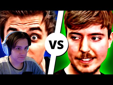 Видео: ВЛАД А4 vs MrBEAST ( telblog.net ) Реакция