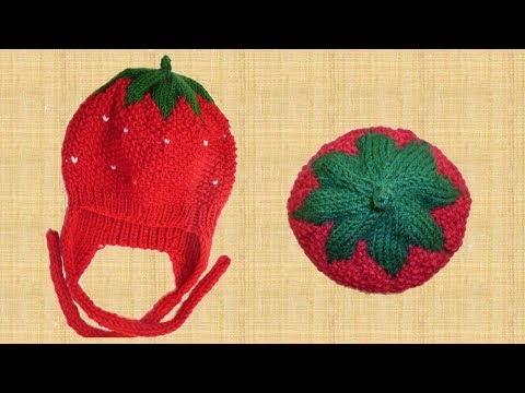 Видео: Вязаная шапка с ушками для девочки спицами.