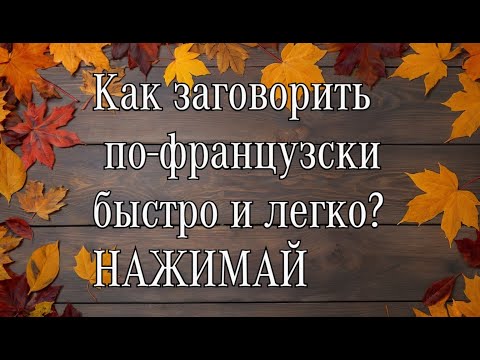 Видео: Как выучить французский язык за 1 минуту? Смотри.