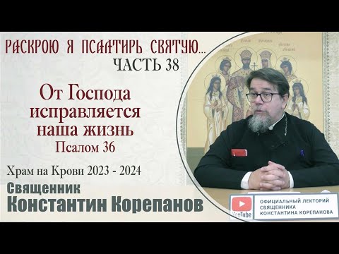 Видео: Часть 38 цикла бесед иерея Константина Корепанова "Раскрою я Псалтырь святую..."   (18.09.2023)