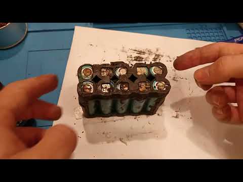 Видео: Erbauer 18 V переборка аккумулятора шуруповерта