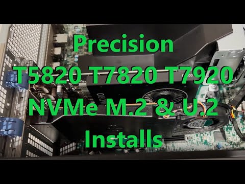 Видео: Установка твердотельных накопителей Precision T5820 T7820 T7920 NVMe M.2 и U.2 + тесты