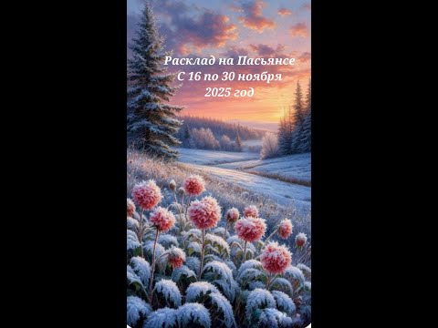 Видео: Расклад на Пасьянсе с 16 по 30 ноябрь 2025 год