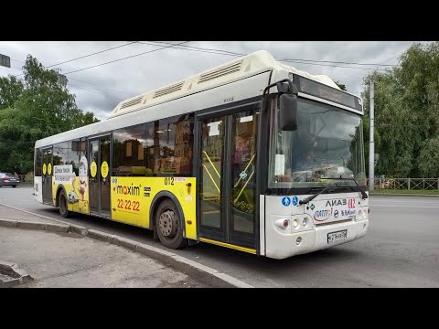 Видео: Вологда ЛиАЗ 5292.67 (CNG) маршрут 2 б/н 012 (10.09.2022)
