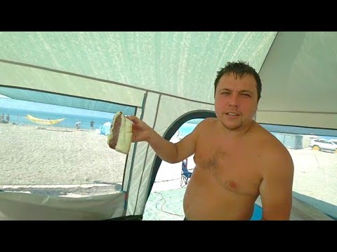 Видео: Живём в палатках на берегу моря!!! Железный Порт 2021. ОТДЫХ ДИКАРЁМ ВЫЖИВАНИЕ