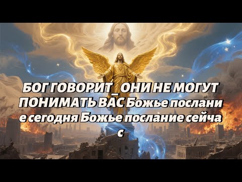 Видео: БОГ ГОВОРИТ  ОНИ НЕ МОГУТ ПОНИМАТЬ ВАС Божье послание сегодня Божье послание сейчас