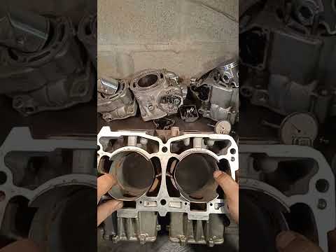 Видео: Гильзы в блок двигателя Rotax 850 E-ETC от снегохода Ski Doo