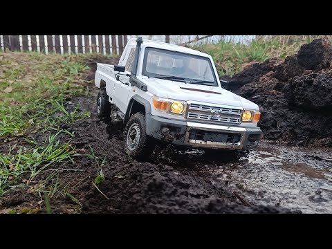 Видео: 1/10 Toyota Land Cruiser 70 на шасси Killerbody MERCURY. Обзор и тест.