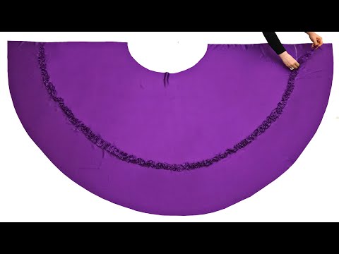 Видео: Как сделать юбку с запахом и боковым узлом 💜 Шитье полукруглой юбки