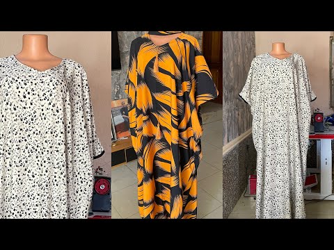 Видео: Как кроить и сшить макси-кафтан «Бубу» (для начинающих)