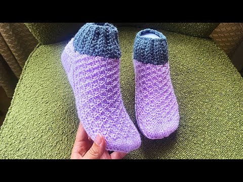 Видео: Красивая резинка и узор из 4 петель!