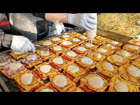 Видео: Удивительное массовое производство! Коллекция лучших корейских мастеров уличной еды