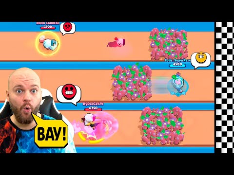 Видео: СОРЕВНОВАНИЕ БРАВЛЕРОВ С ПРЕПЯТСТВИЯМИ НА ВЫЛЕТ! BRAWL STARS
