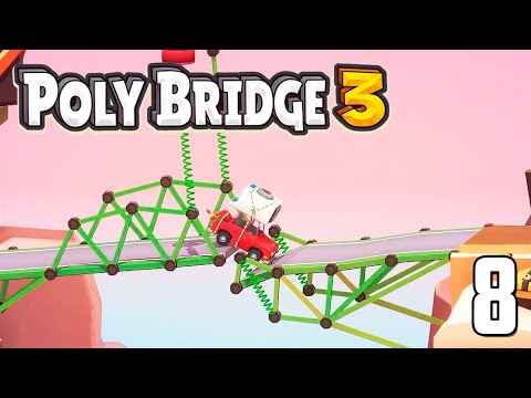 Видео: Пошла ЖАРА! 🧯 ПРУЖИНЫ! | Poly Bridge 3 | Часть 8