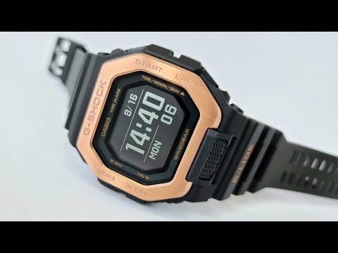 Видео: Взглянем поближе на G-SHOCK GBX-100. Bluetooth, шагомер, приливы отливы.