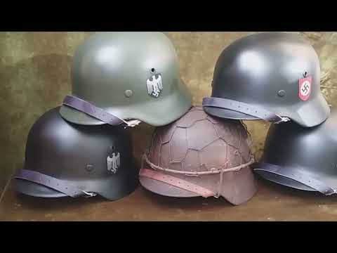 Видео: большая реставрация немецких касок